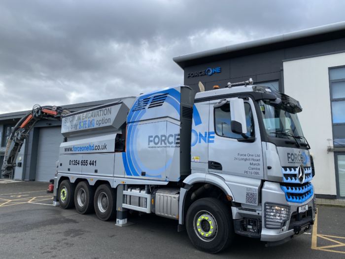 Force One take delivery of the first Dual-Tip Suction Excavation unit in the UK